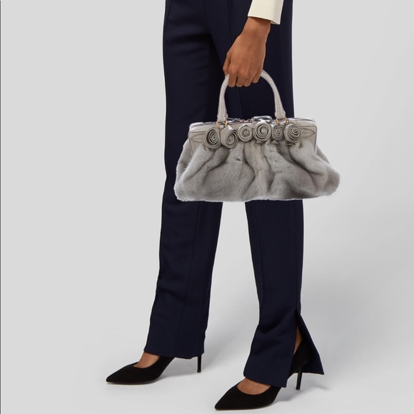 Valentino Atelier Rose Mink Bag - Picture 5 of 5
